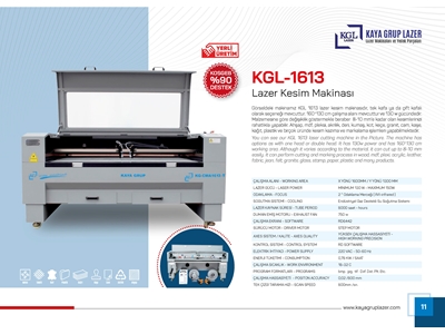 1300x1600 mm 150W Çift Kafa Lazer Kesim Makinası - 0