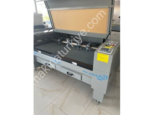 1000x1600mm 150W Kameralı Dört Kafa Lazer Kesim Makinası