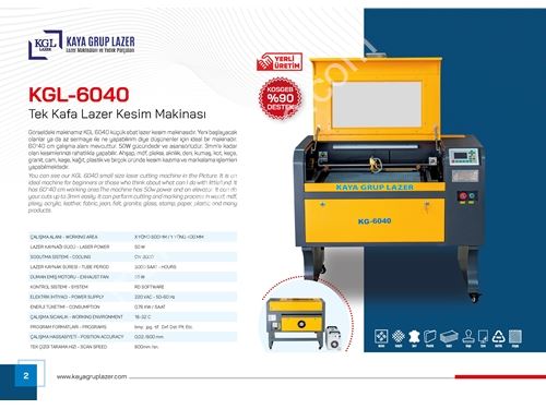 Kgl-6040 Stempel-Laser-Schneidemaschine