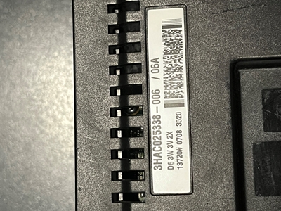 ABB 3HAC025338-006 D6 3W 3V Robot Servo Sürücü Kontrol Ünitesi - 3