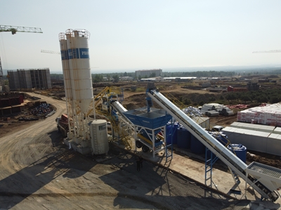 100m3/H Twin Shaft Concrete Plant - 11