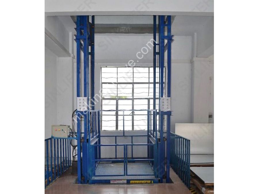 Ascenseur à marchandises hydraulique double piston de 3 tonnes et de 8 mètres