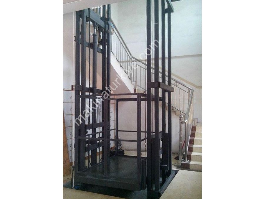 Ascenseur à marchandises hydraulique double piston de 3 tonnes et de 8 mètres