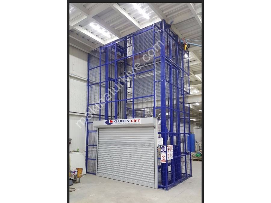 Ascenseur à marchandises hydraulique double piston de 3 tonnes et de 8 mètres