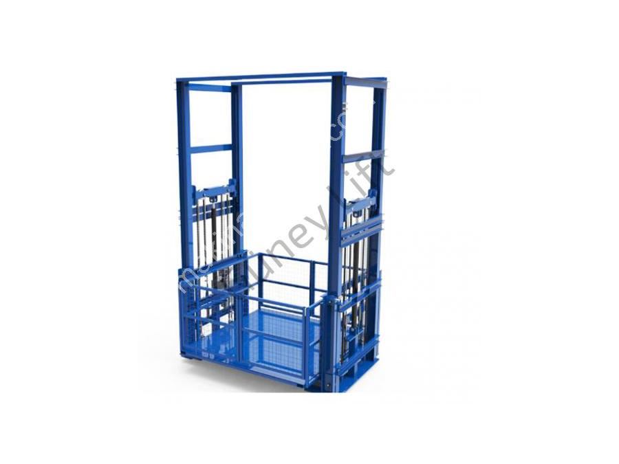 Ascenseur à marchandises hydraulique double piston de 3 tonnes et de 8 mètres