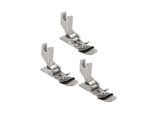1-2-3Mm 3 Lü Set Sanayi Düz Dikiş Makinası Şifon Kenar Çok Amaçlı Düz Kıvırma Ayağı