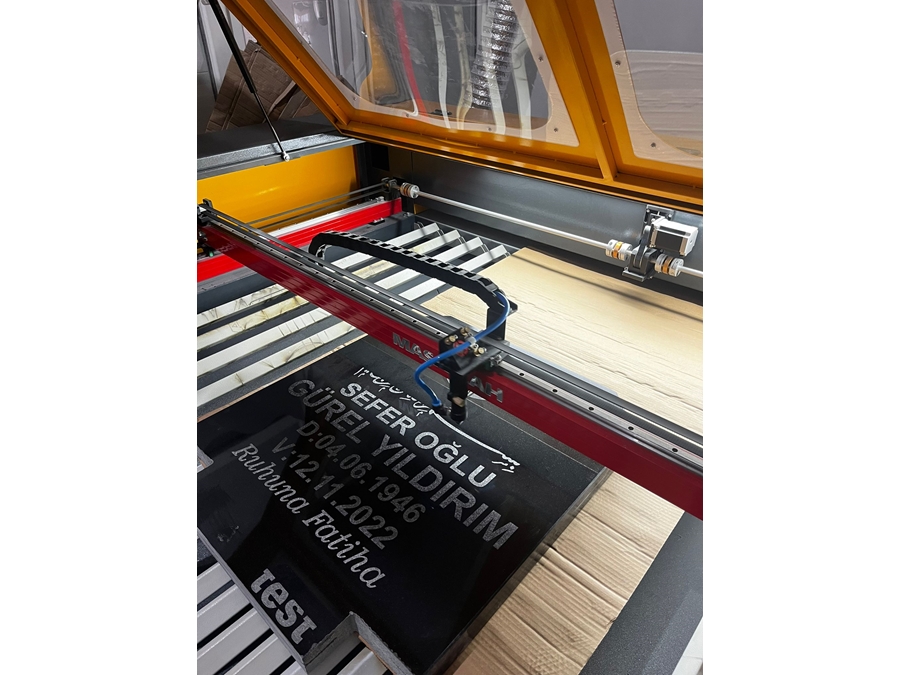 60x90 cm Tek Kafa Reklam Lazer Kesim ve Kazıma Makinesi