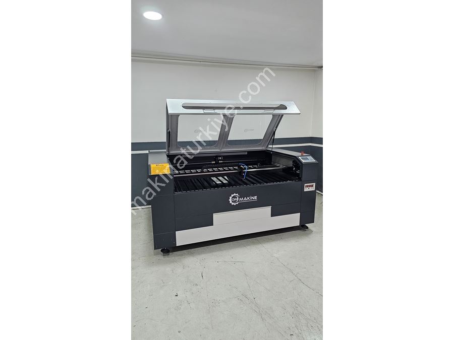 160x100 cm Çift Kafa Reklamcı Lazer Kesim ve Kazıma Makinesi