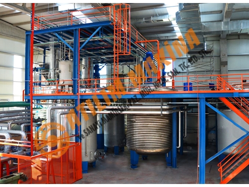 Usine de production de polyester