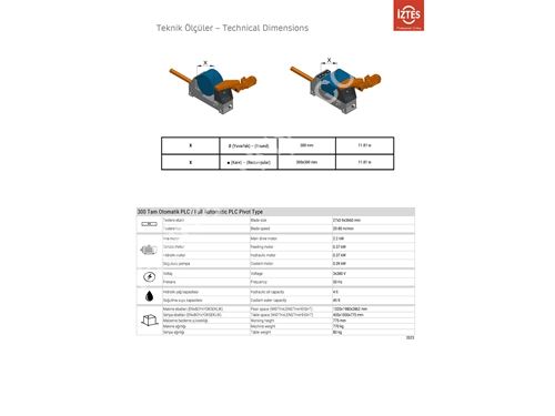 Cronoss 300 PLC Kontrollü Tam Otomatik Şerit Testere Makinası