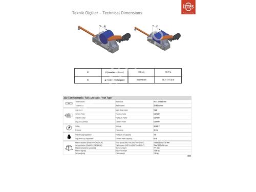 Cronoss 350 Tam Otomatik Şerit Testere Makinası