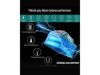58Vf 5Ah Çelik Gövde Çelik Şanzıman Bakır Sargılı Şarjlı Vidalama Matkap - 2