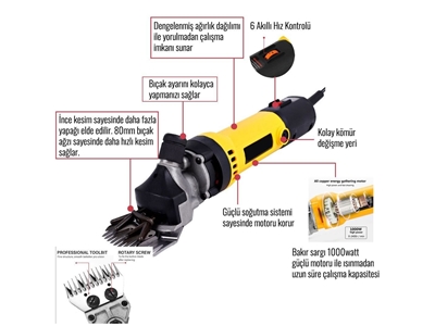 6 Kademeli Koyun Keçi Kırkma Makinesi - 1