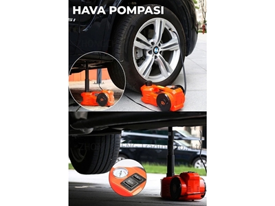 5 Ton Hidrolik Kriko Hava Pompası Bijon Anahtarı Makine Krikosu - 6