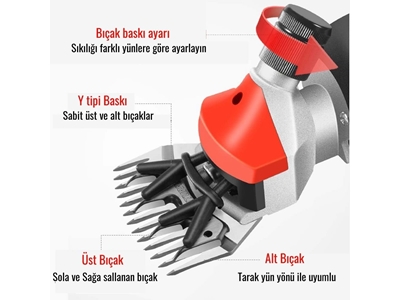 6 Hız Ayarlı Koyun Keçi Kırkma Makinesi - 3