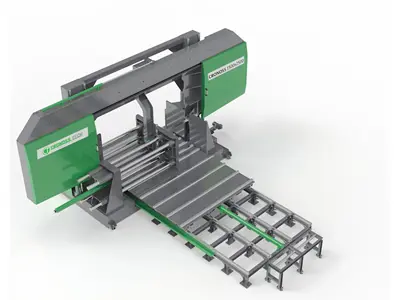 Cronoss 1500x2500mm Sütunlu Yarı Otomatik Şerit Testere Makinası