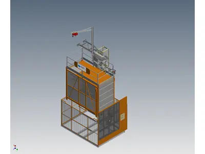 30 Meters / Min Exterior Freight And Person Elevator