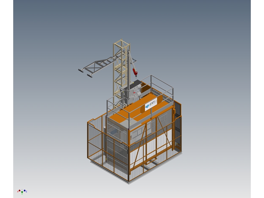 30 Meters / Min Exterior Freight And Person Elevator