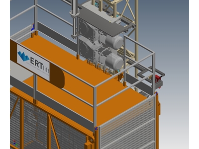 30 Meters / Min Exterior Freight And Person Elevator - 5