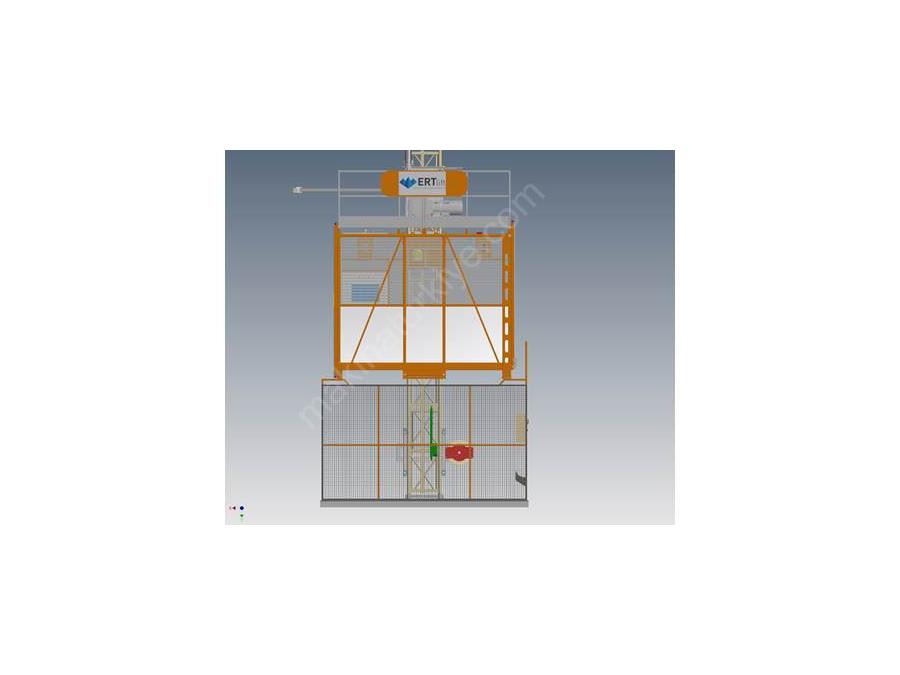 2000 Kg 36 Meters / Min Exterior Freight And Passenger Elevator