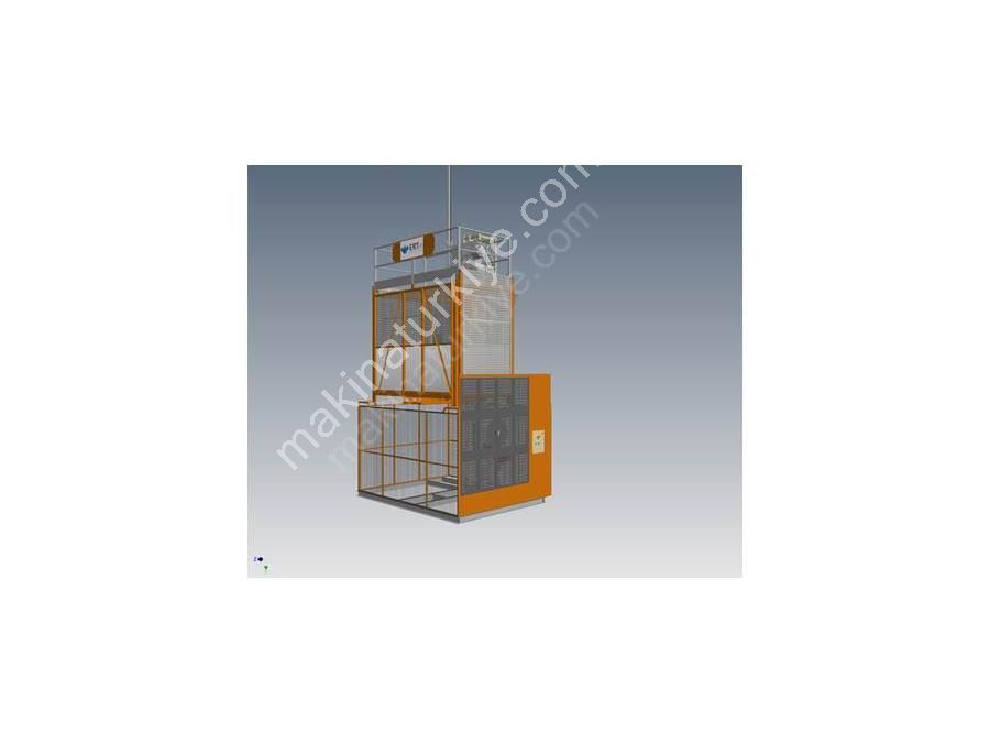 2000 Kg 36 Meters / Min Exterior Freight And Passenger Elevator
