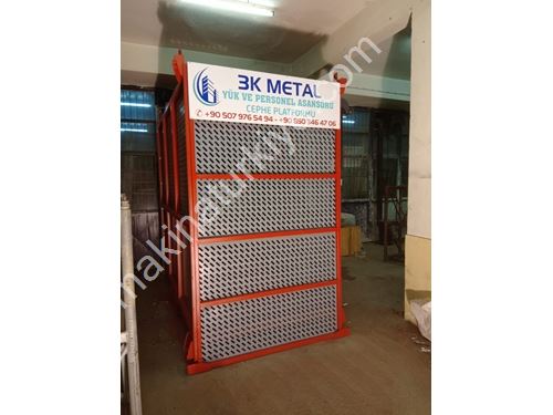 2000 Kg 36 Meters / Min Exterior Freight And Passenger Elevator