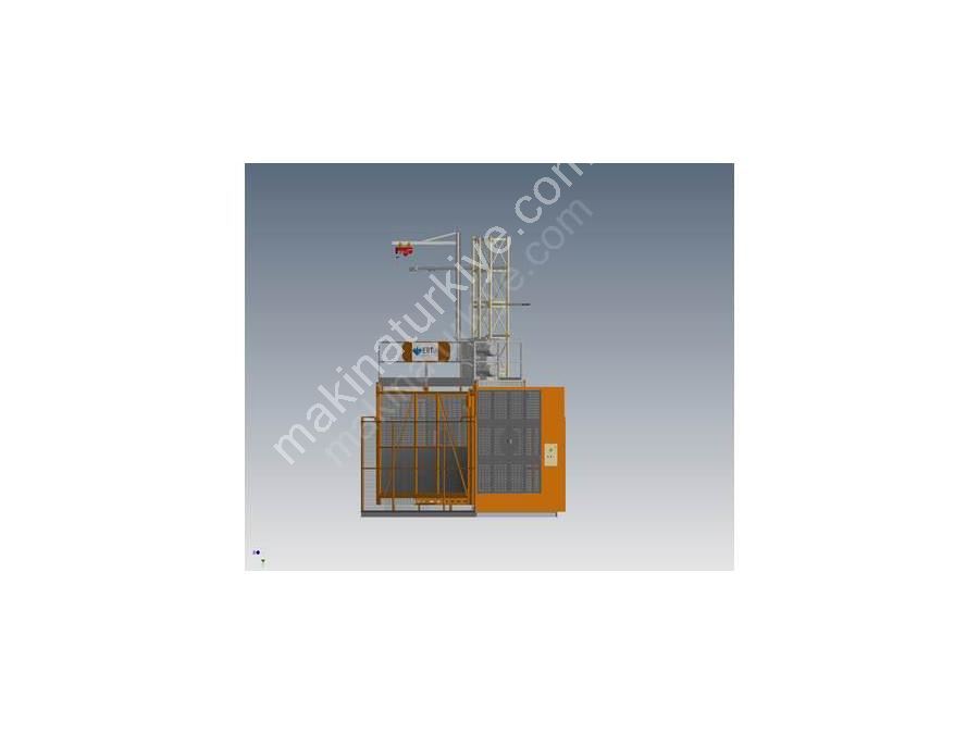 2000 Kg 36 Meters / Min Exterior Freight And Passenger Elevator