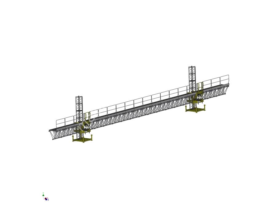 2000 Kg 150 M Height Movable Exterior Platform Elevator