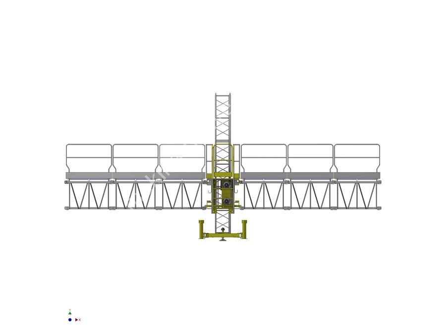 2000 Kg 150 M Height Movable Exterior Platform Elevator