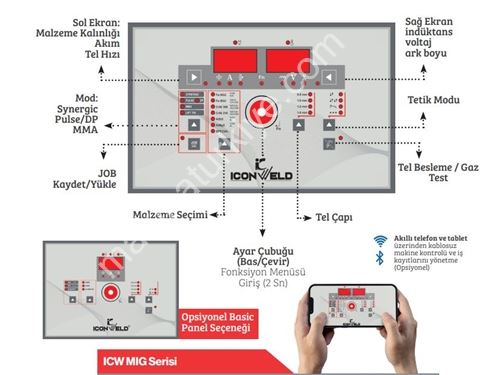 505 A Hava Soğutmalı Trifaze MIG Kaynak Makinası