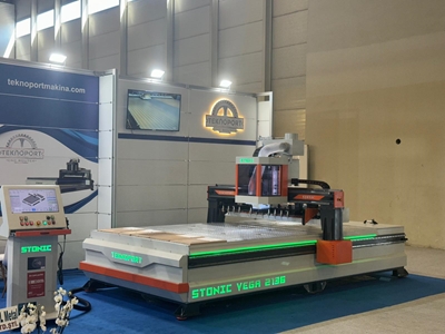 İtalyan Kesim Alüminyum Tabla Full Otomatik CNC Router - 9