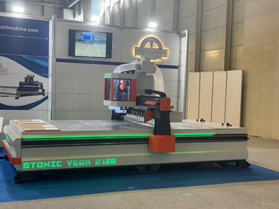 İtalyan Kesim Alüminyum Tabla Full Otomatik CNC Router - 10