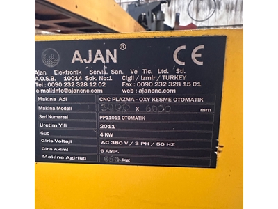 Ajan Brand 3 x 8 Meter 260 Amp Oxygen Cutting Machine - 4