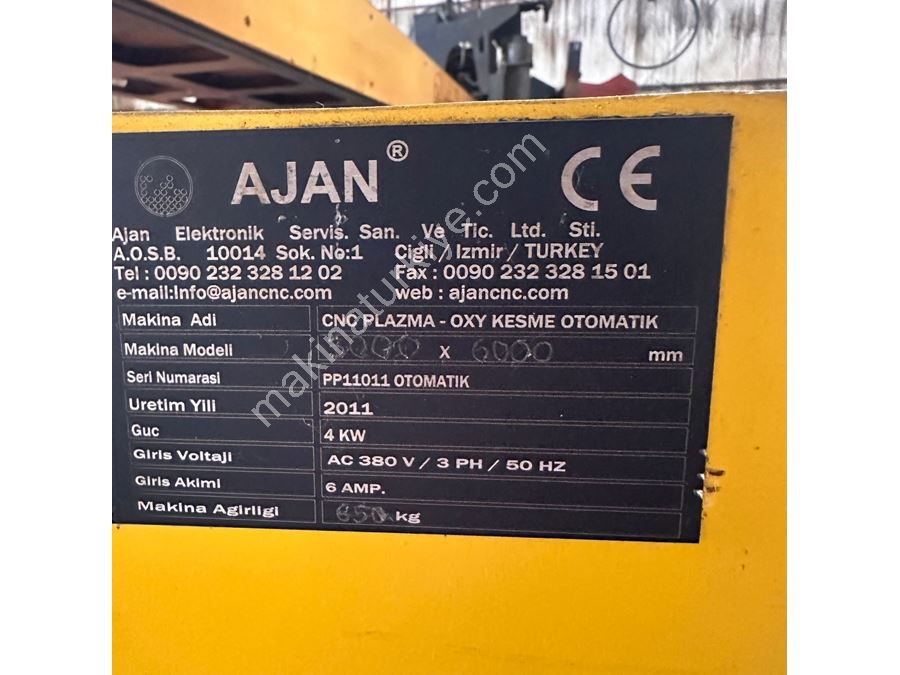 Ajan Brand 3 x 8 Meter 260 Amp Oxygen Cutting Machine