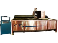 2.8 Litre/Dakika 60 Hp 6200 Bar Su Jeti Mermer Kesim Makinası