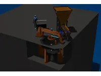 Ø620 мм - Ø1200 мм Машина для производства фланцевых водостоков с краном и основанием