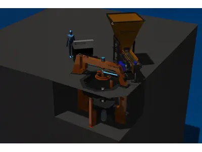 Ø620mm -Ø1200 Mm Vinçli Baca Ve Tabanı Bilezik Makinası