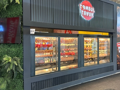 Çift Vitrin 24 Şişli Kömürlü Piliç Çevirme Makinesi - 2