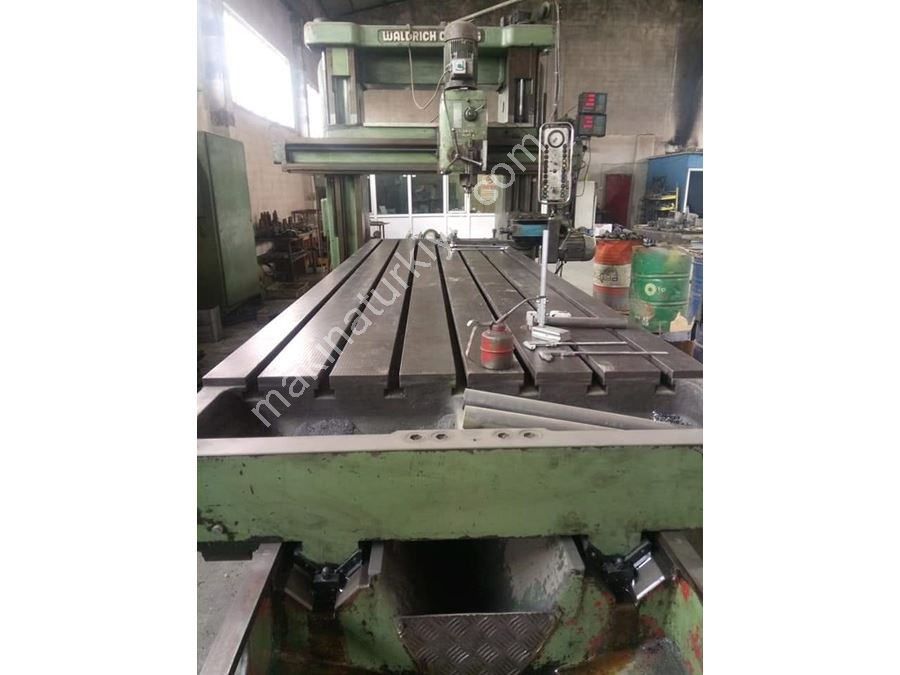 Waldrich Brand Rotary Milling Machine Table Dimensions 4650 X 1530 Mm Height 1100 Mm