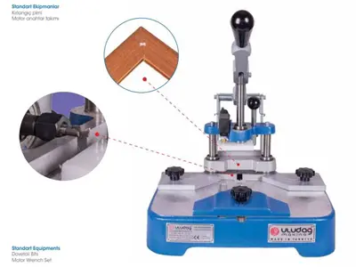 35 mm Zıvana Deliği Açma ve Köşe Birleştirme Tekli Kırlangıç Makinesi