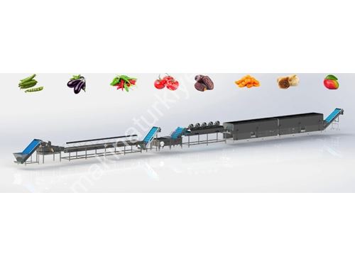 500-3000 Kg / Saat Sebze Meyve Ve Kuruyemiş İşleme Hattı