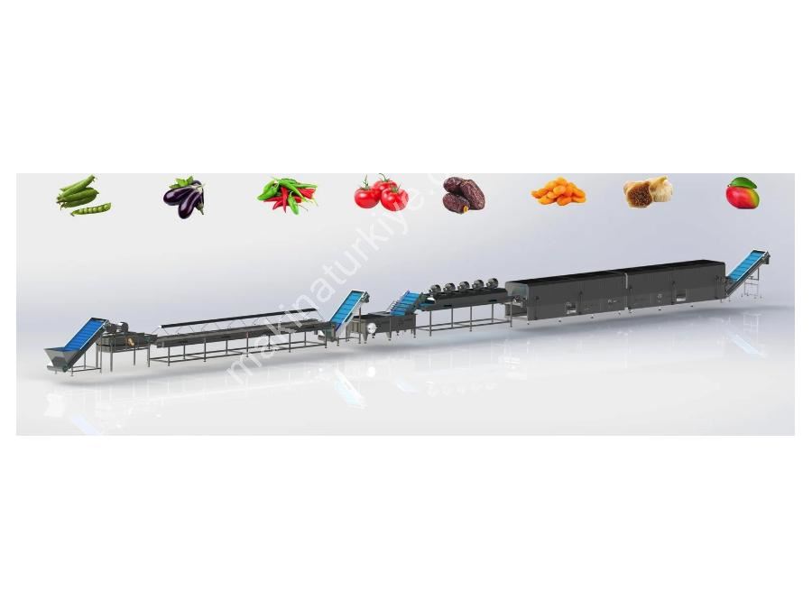 500-3000 Kg / Saat Sebze Meyve Ve Kuruyemiş İşleme Hattı