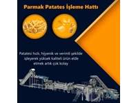 1000 Kg / Hour Frozen French Fries Production Machine