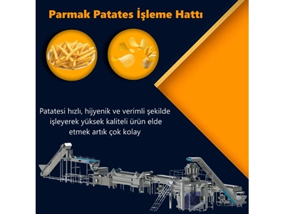 Machine de production de bâtonnets de pommes de terre surgelés de 2000 kg/h - 0
