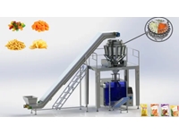 10-1000 Gr (35-40 Adet / Dakika) Tam Otomatik Çok Kefeli Terazili Dolum Ve Paket