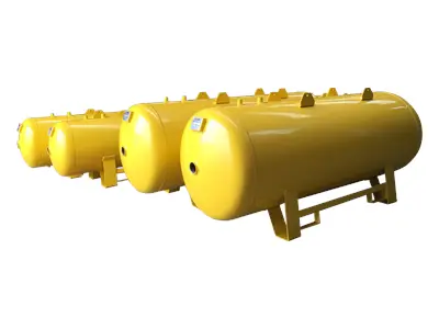 100 Litre Yatay Tip Kompresör Hava Tankı