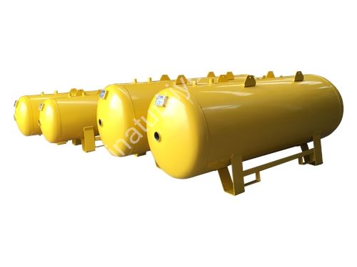 6000 Litre Yatay Tip Kompresör Hava Tankı
