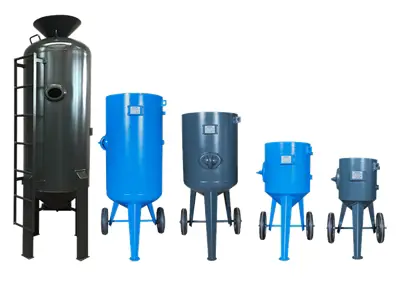 200 Liter Vertical Tipping Sandblasting Tank