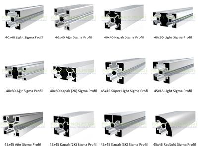 Alüminyum Sigma Profil Ürün Grubu - 2