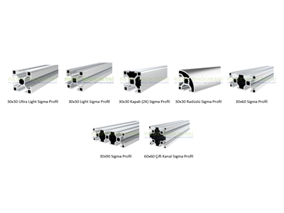 Alüminyum Sigma Profil Ürün Grubu - 1